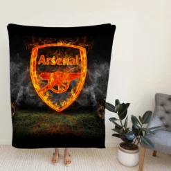 Arsenal FC Exciting Premiere League Club Fleece Blanket