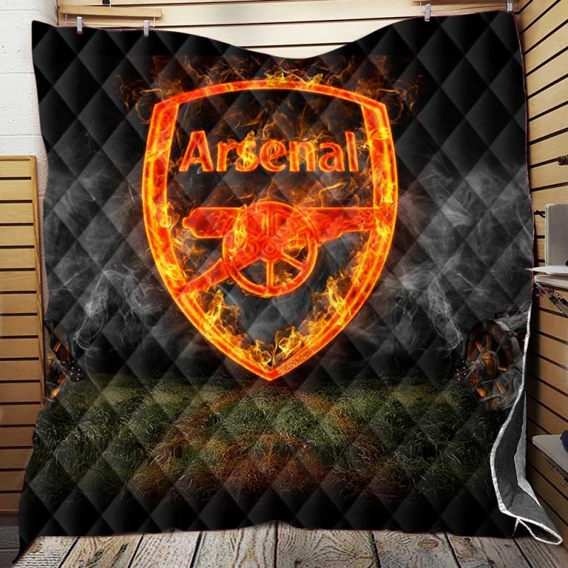 Arsenal FC Exciting Premiere League Club Quilt Blanket