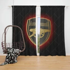 Arsenal FC Exellelant English Football Club Window Curtain