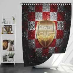 Arsenal FC FA Cup Football Club Shower Curtain