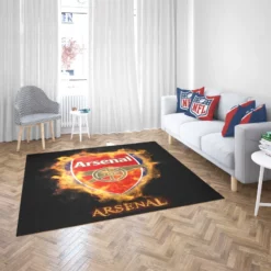 Arsenal FC Famous Soccer Team Rug 2