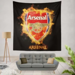 Arsenal FC Famous Soccer Team Tapestry