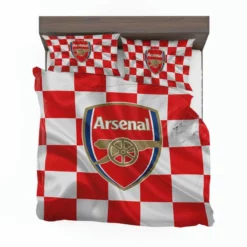 Arsenal FC Flag Design Football Logo Bedding Set 1