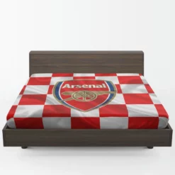 Arsenal FC Flag Design Football Logo Fitted Sheet 1