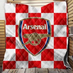 Arsenal FC Flag Design Football Logo Quilt Blanket