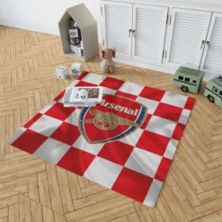 Arsenal FC Flag Design Football Logo Rug 1