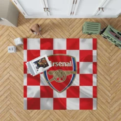 Arsenal FC Flag Design Football Logo Rug