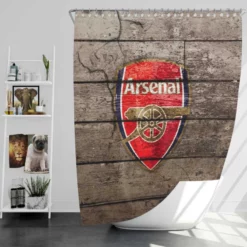 Arsenal FC Football Club Shower Curtain