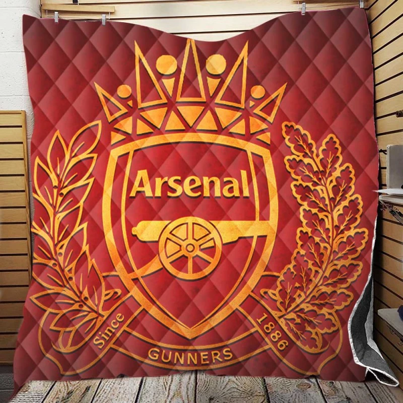 Arsenal FC Top Ranked Football Club Quilt Blanket