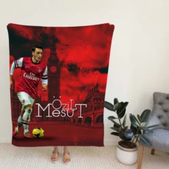 Arsenal Football Player Mesut Ozil Fleece Blanket