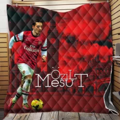 Arsenal Football Player Mesut Ozil Quilt Blanket