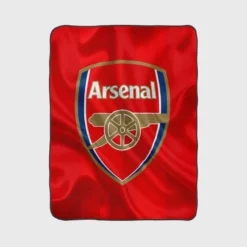 Arsenal Logo Powerful Football Club Fleece Blanket 1