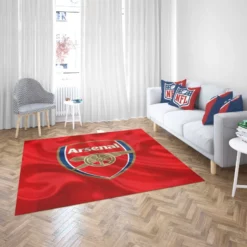 Arsenal Logo Powerful Football Club Rug 2