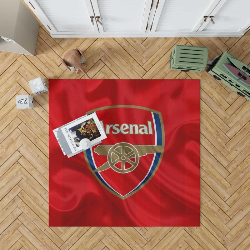 Arsenal Logo Powerful Football Club Rug