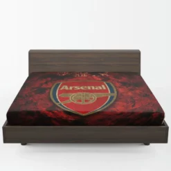 Arsenal Logo Strong Football Club Logo Fitted Sheet 1