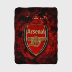 Arsenal Logo Strong Football Club Logo Fleece Blanket 1