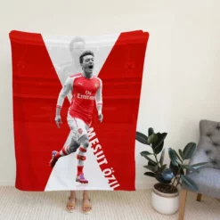 Arsenal Premier League Footballer Mesut Ozil Fleece Blanket