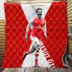 Arsenal Premier League Footballer Mesut Ozil Quilt Blanket