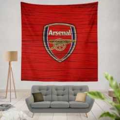 Arsenal Successful Club Logo Tapestry