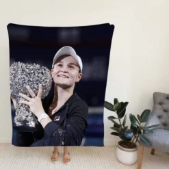 Ashleigh Barty Populer Australian Tennis Player Fleece Blanket