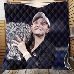 Ashleigh Barty Populer Australian Tennis Player Quilt Blanket