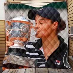 Ashleigh Barty Professional Australian Tennis Player Quilt Blanket