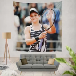 Ashleigh Barty Top Ranked Australian Tennis Player Tapestry