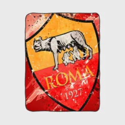 Association Sportive Roma Italy Football Club Fleece Blanket 1