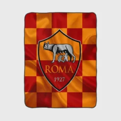 Association Sportive Roma Serie A Football Team Fleece Blanket 1