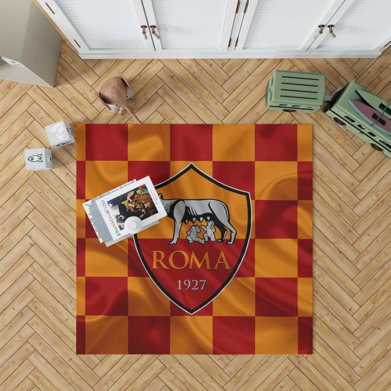 Association Sportive Roma Serie A Football Team Rug