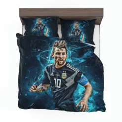 Athletic Soccer Player Lionel Messi Bedding Set 1