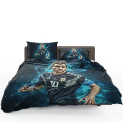 Athletic Soccer Player Lionel Messi Bedding Set