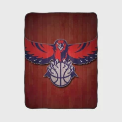 Atlanta Hawks Basketball team Logo Fleece Blanket 1
