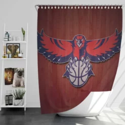 Atlanta Hawks Basketball team Logo Shower Curtain