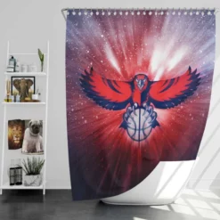Atlanta Hawks Classic Basketball NBA Club Shower Curtain