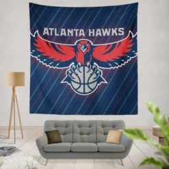 Atlanta Hawks Excellent Atlanta NBA Team Tapestry