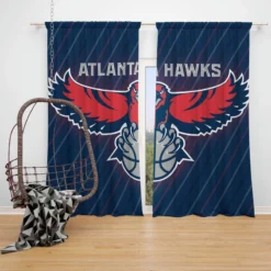 Atlanta Hawks Excellent Atlanta NBA Team Window Curtain