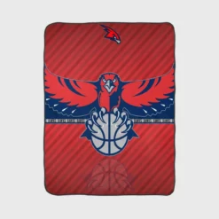 Atlanta Hawks Popular NBA Club Fleece Blanket 1