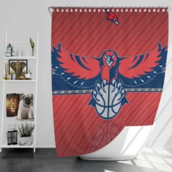 Atlanta Hawks Popular NBA Club Shower Curtain