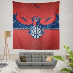 Atlanta Hawks Popular NBA Club Tapestry