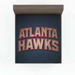 Atlanta Hawks Powerful Basketball Team Fitted Sheet