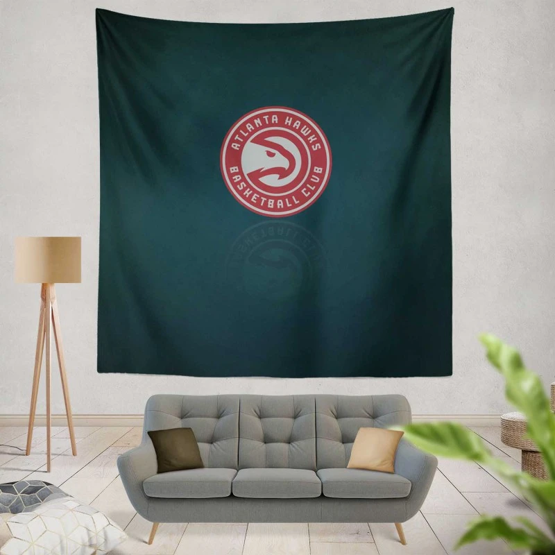 Atlanta Hawks Top Ranked American NBA Team Tapestry