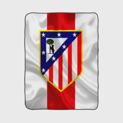 Atletico de Madrid Classic Spanish Football Club Fleece Blanket 1