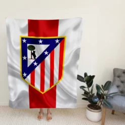 Atletico de Madrid Classic Spanish Football Club Fleece Blanket