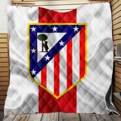 Atletico de Madrid Classic Spanish Football Club Quilt Blanket