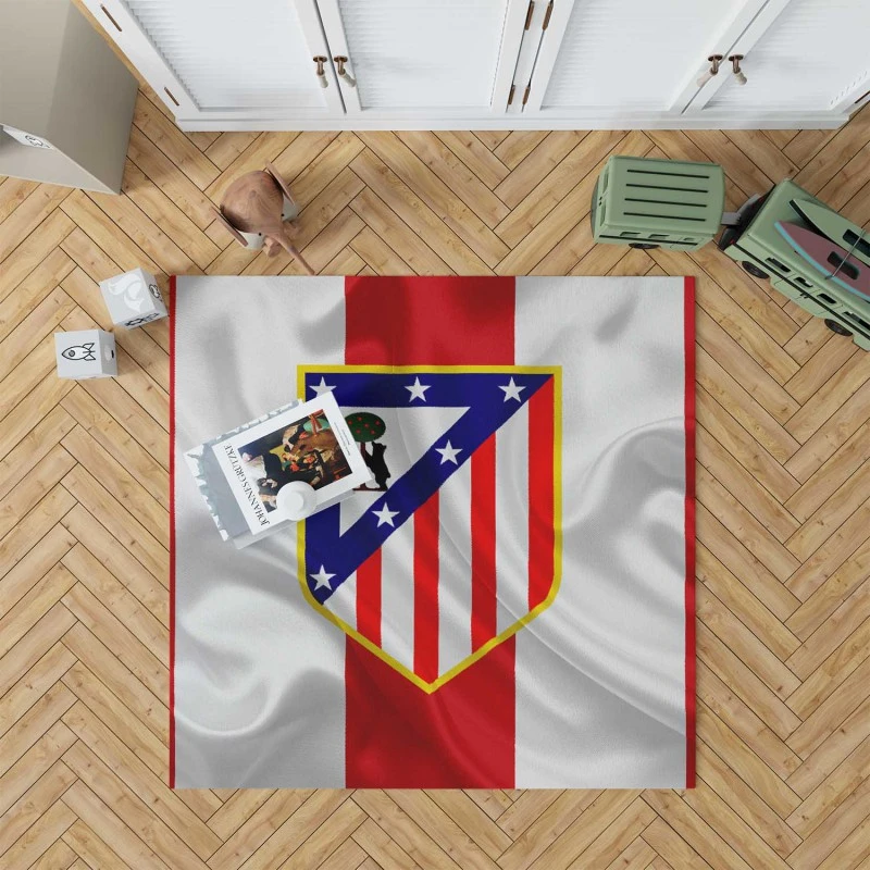 Atletico de Madrid Classic Spanish Football Club Rug