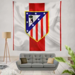 Atletico de Madrid Classic Spanish Football Club Tapestry