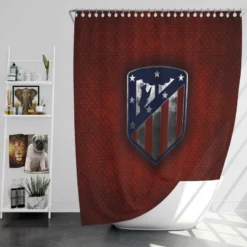 Atletico de Madrid Energetic Football Club Shower Curtain