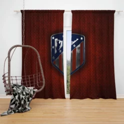 Atletico de Madrid Energetic Football Club Window Curtain