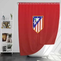 Atletico de Madrid Excellent Spanish Football Club Shower Curtain
